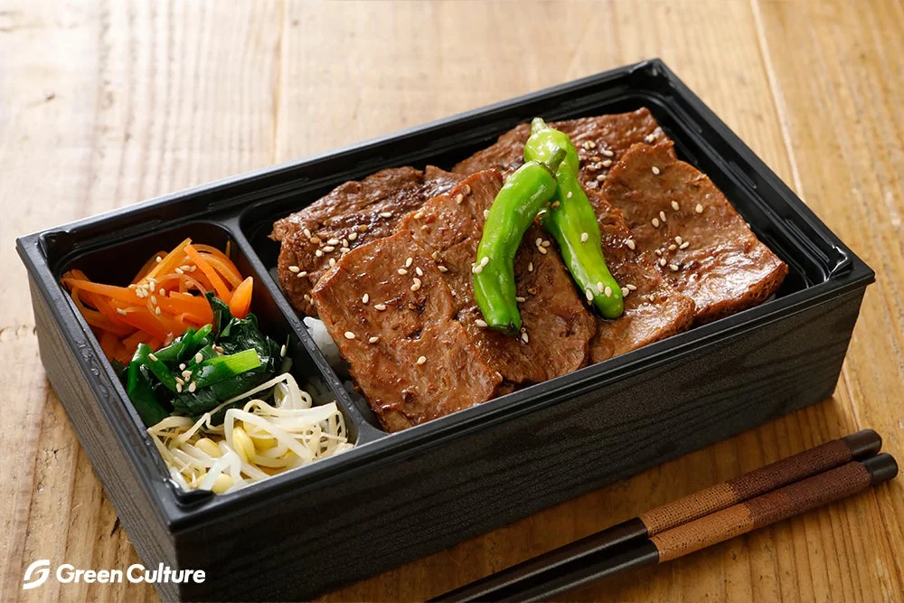 焼き肉風大豆ミートの弁当