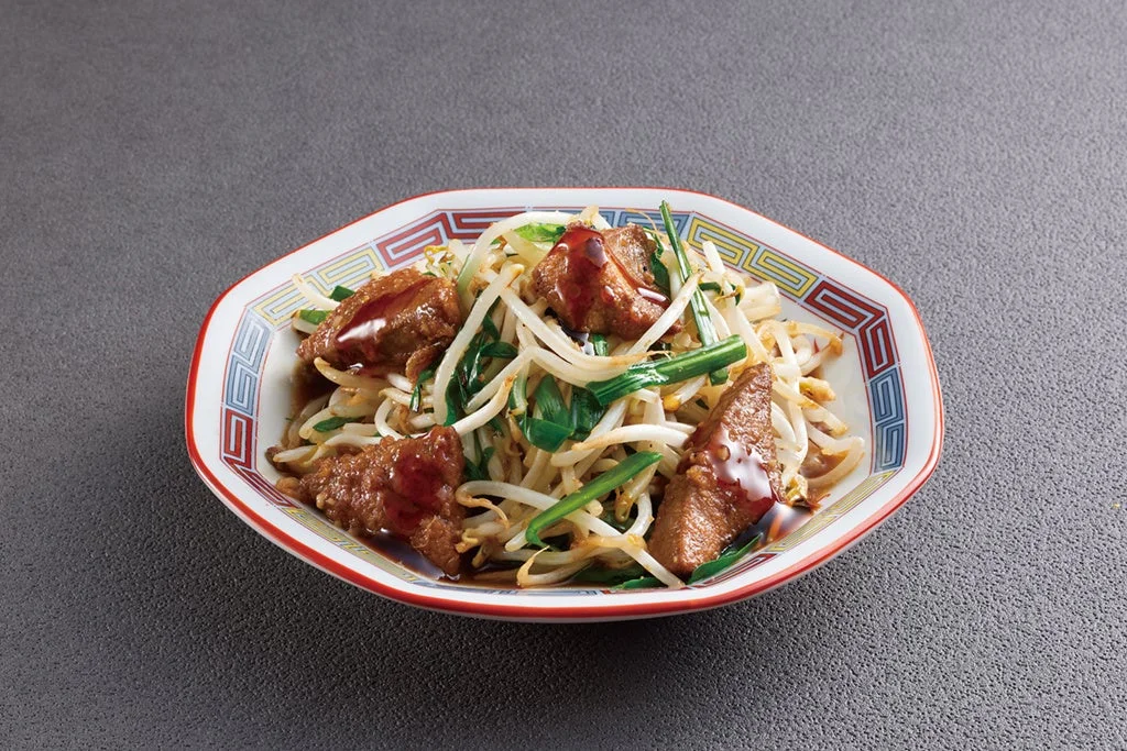 厚切りレバニラ炒め