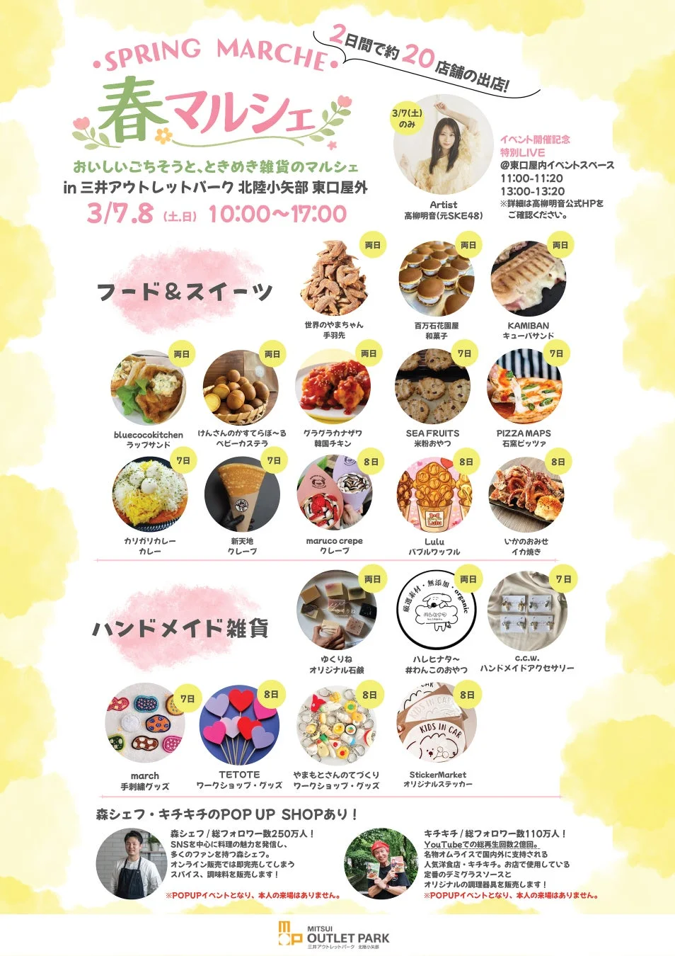 春マルシェの告知ポスター