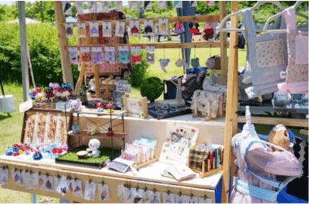 フリーマーケットの様子