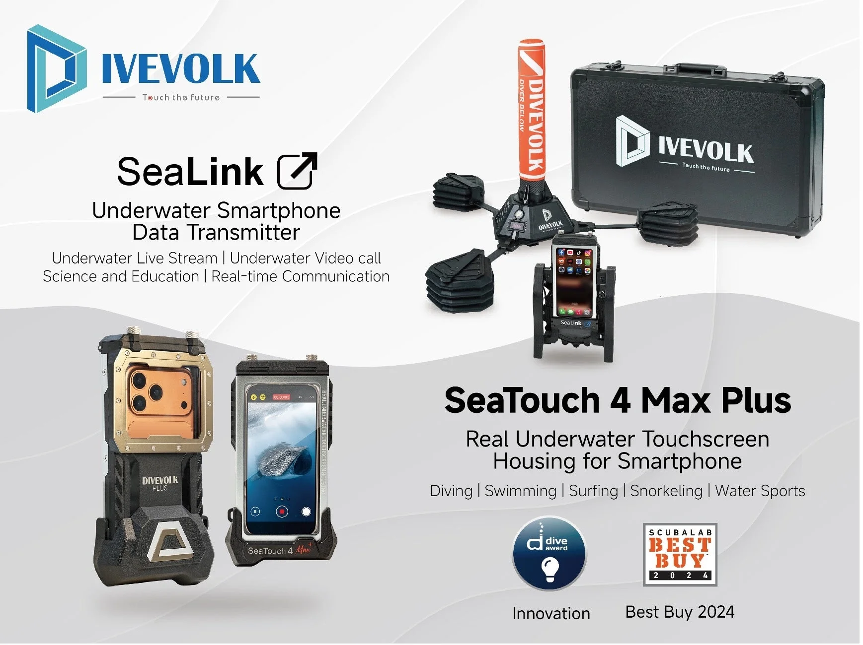 DIVEVOLK製品群とSeaLink、SeaTouch