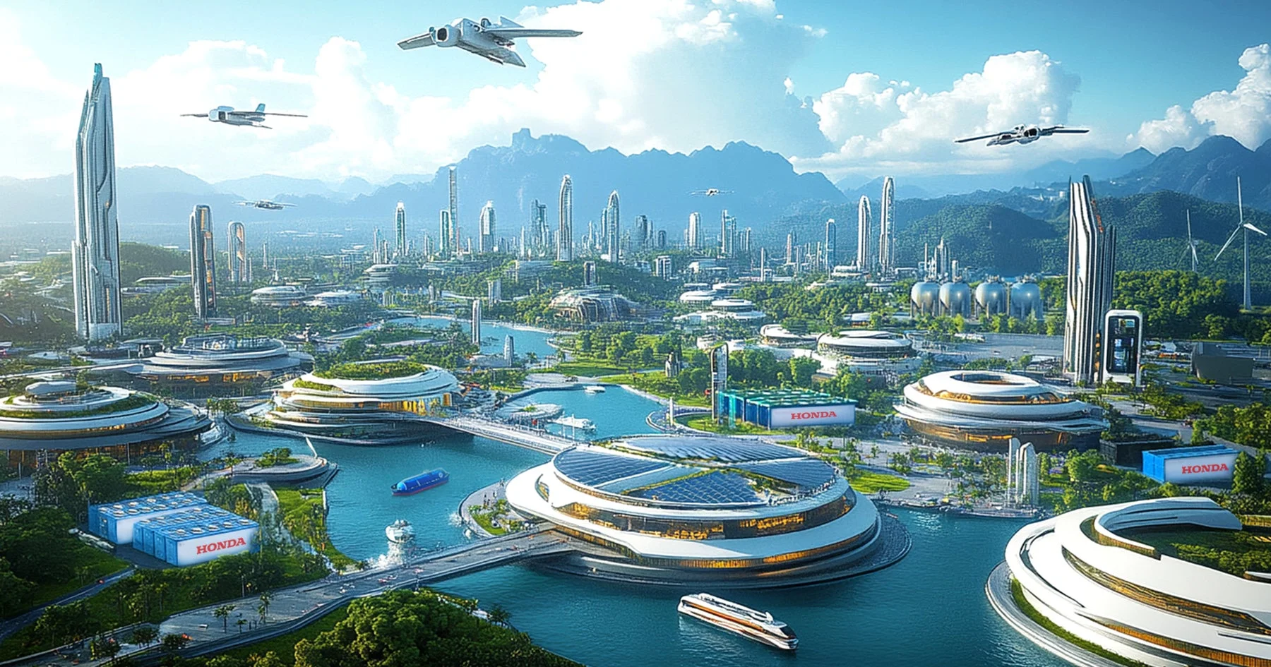 未来都市の風景