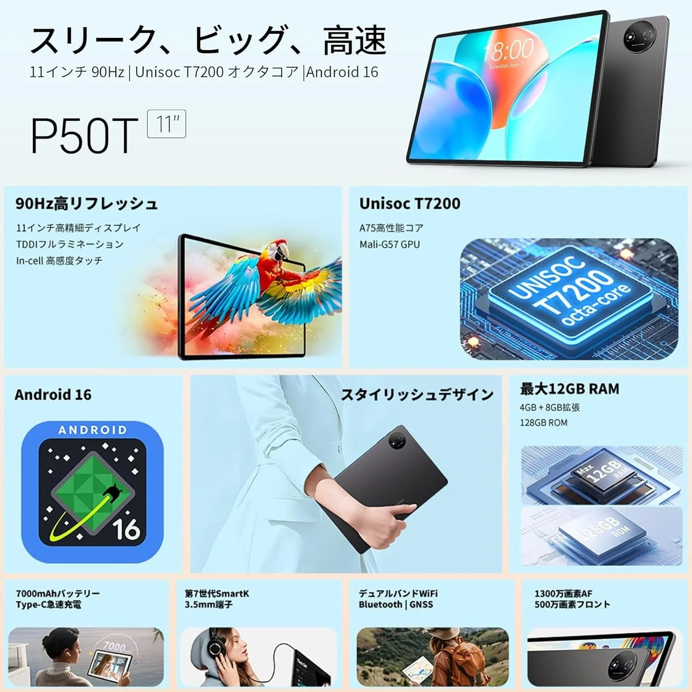 P50T主要スペックまとめ