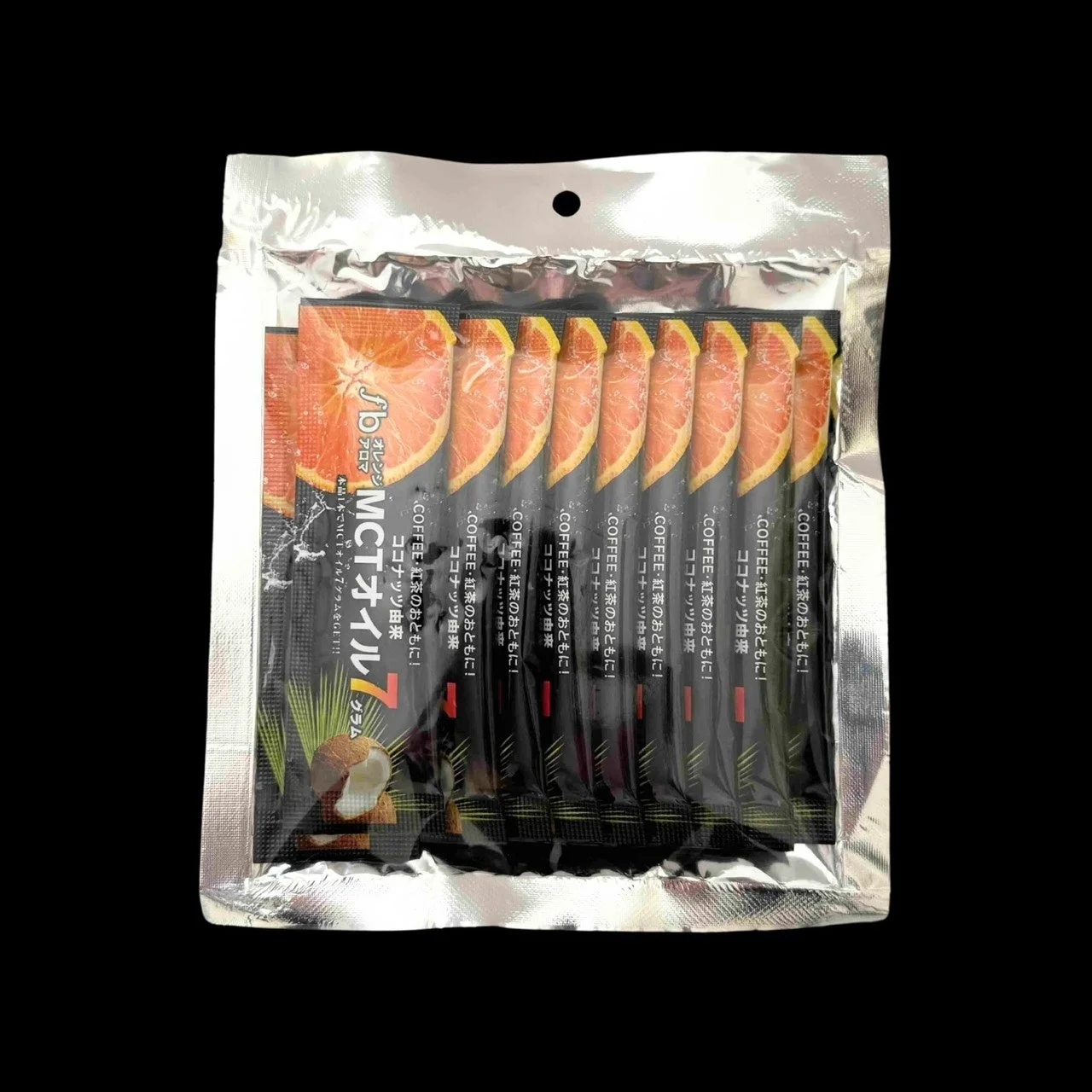 MCTオイル7のパッケージと使用イメージ