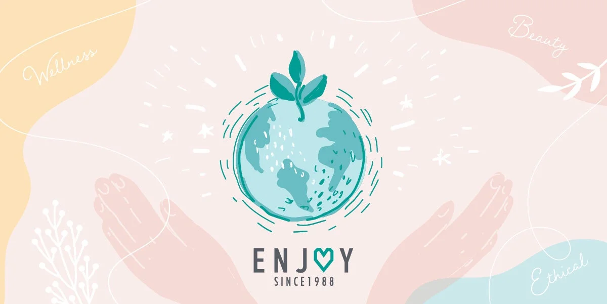 地球と手をデザインしたイラスト