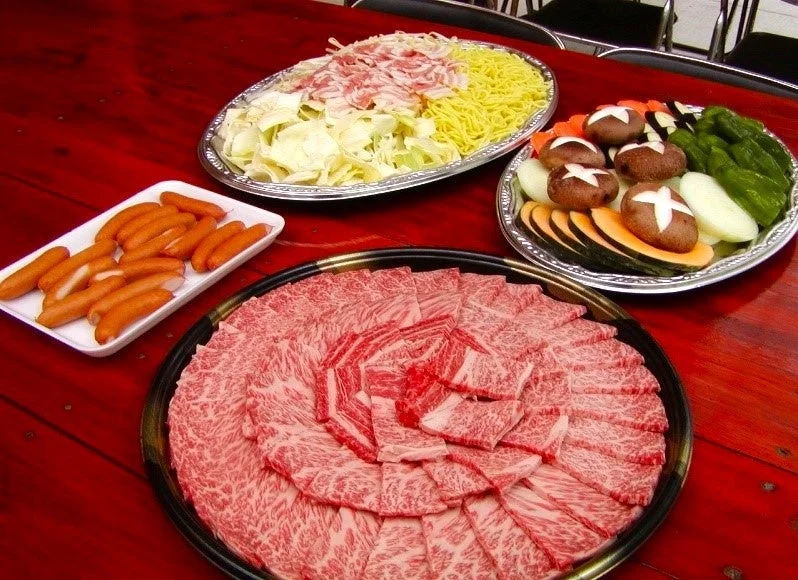 BBQ食材の準備風景