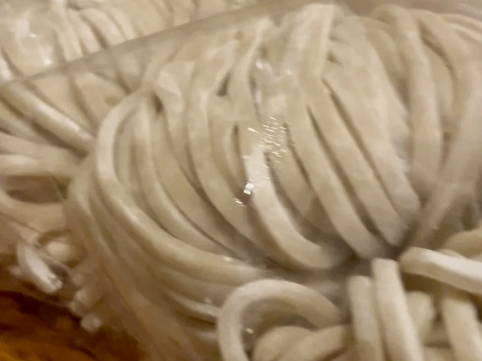 大量の太麺