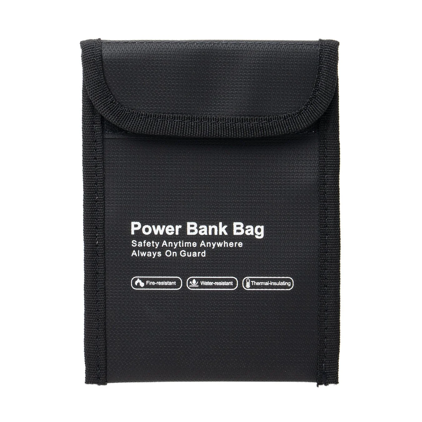 黒色のモバイルバッテリーケース