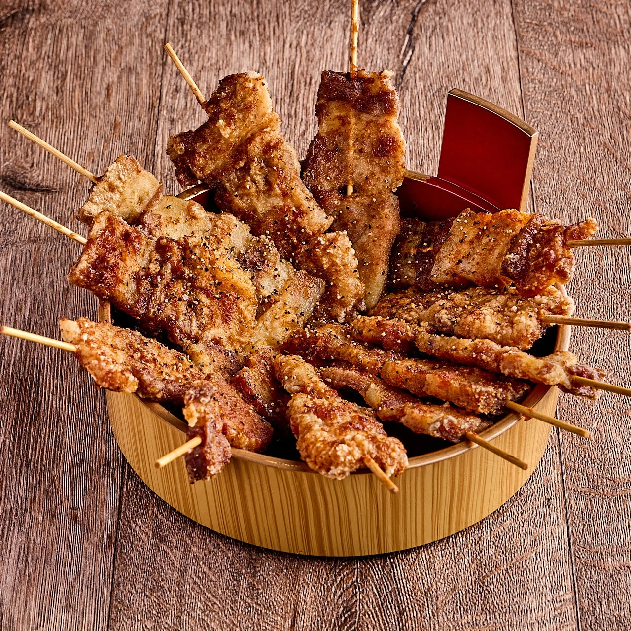 スパイスが効いた串焼き