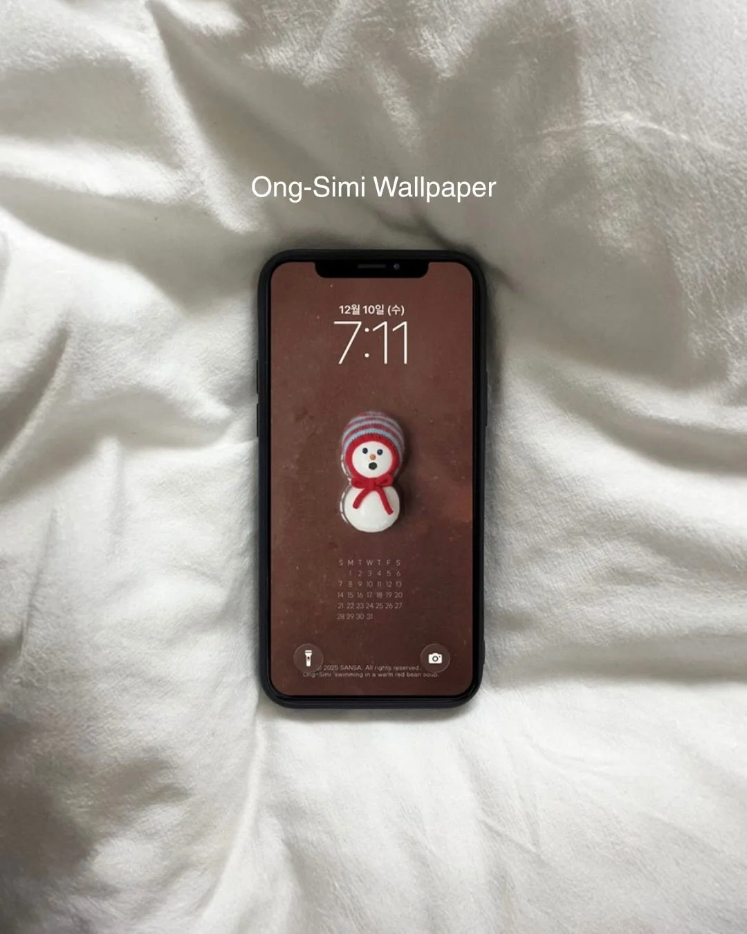 雪だるまの壁紙のスマホ