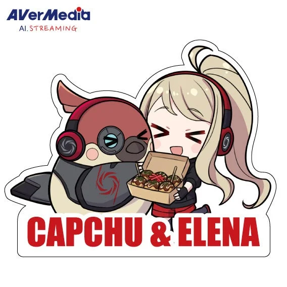 AVerMedia AI. STREAMING CAPCHU & ELENA シール