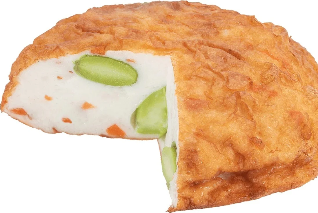 カットされた豆乳揚げだし