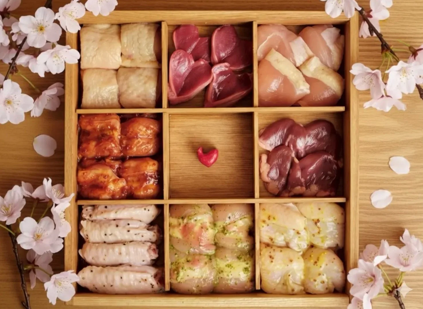 鳥焼肉の盛り合わせ