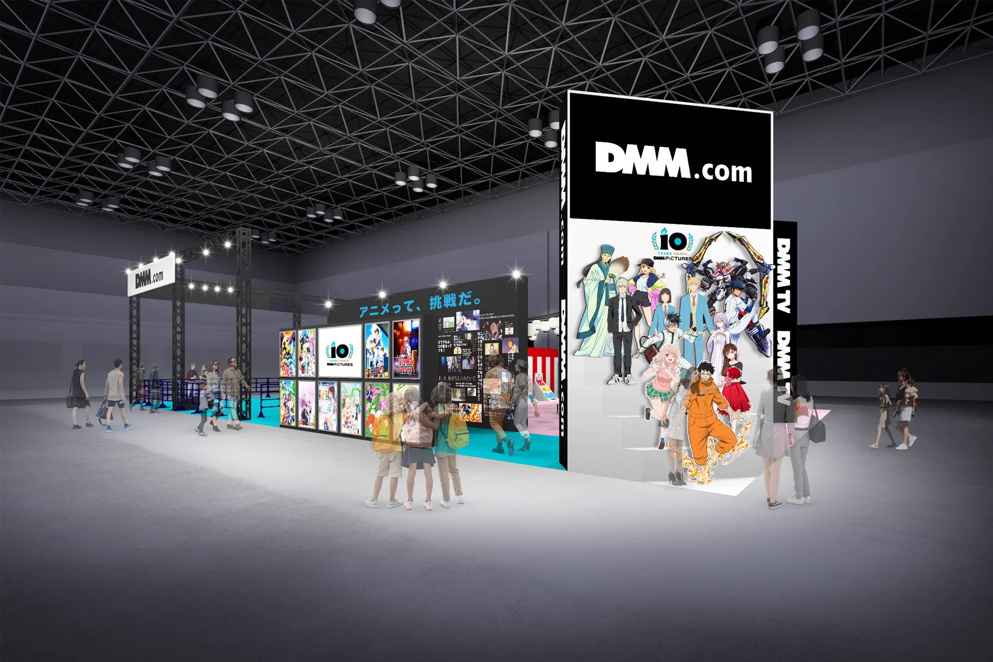 AnimeJapan2026 DMM.com DMM TVブースの様子