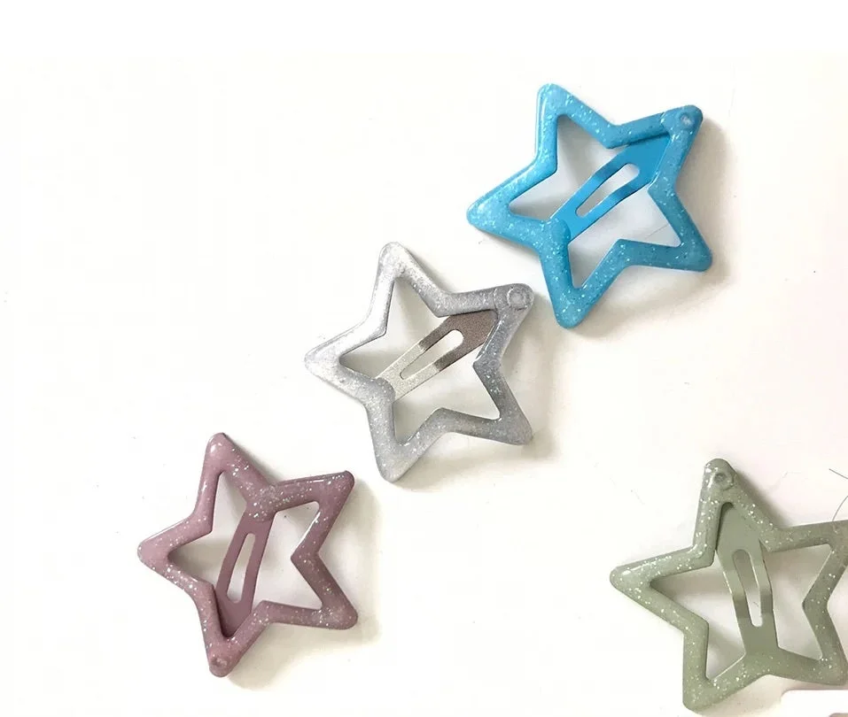 星形ヘアクリップ