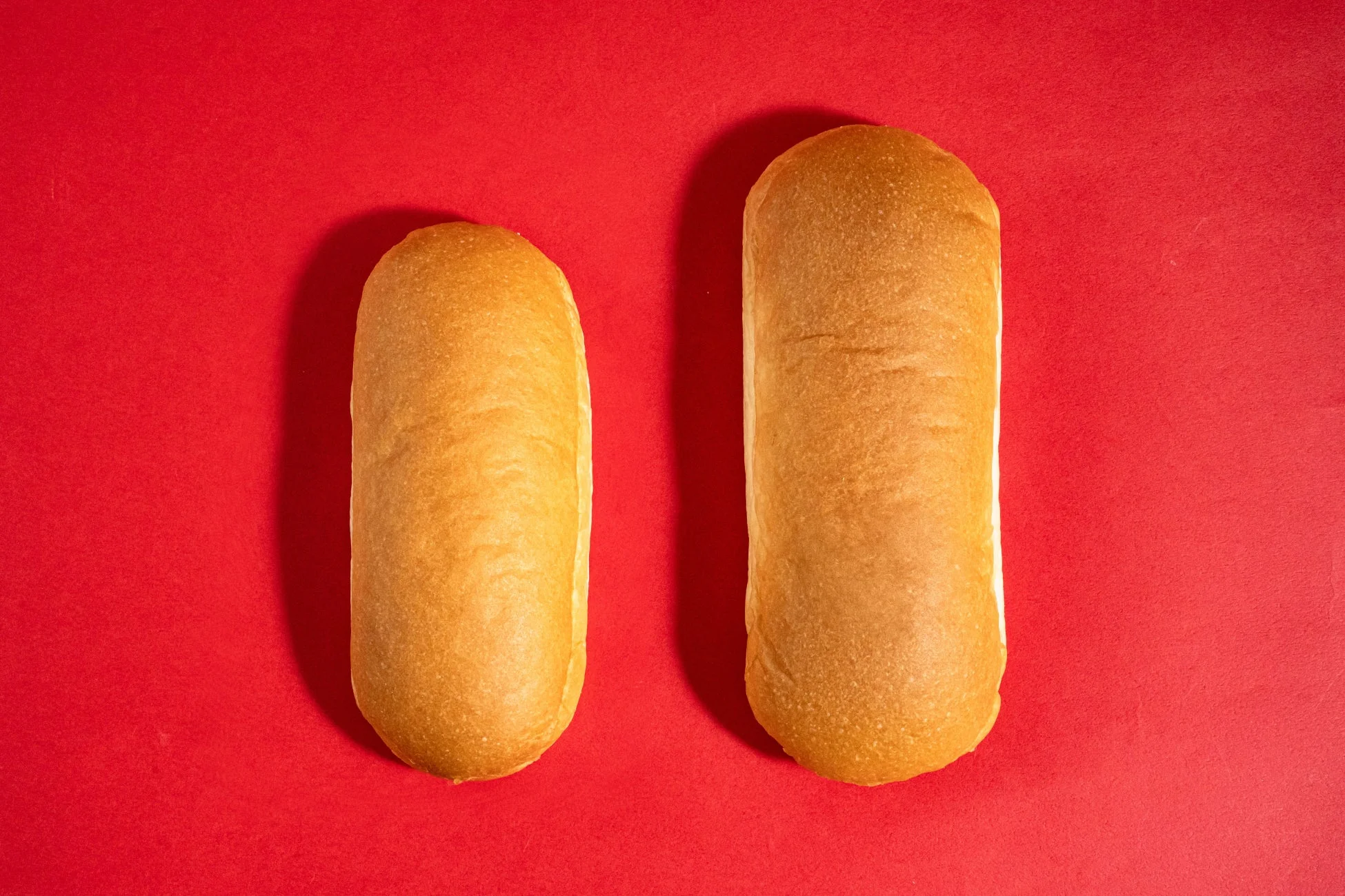 生コッペパン（イチゴジャム&マーガリン）の比較