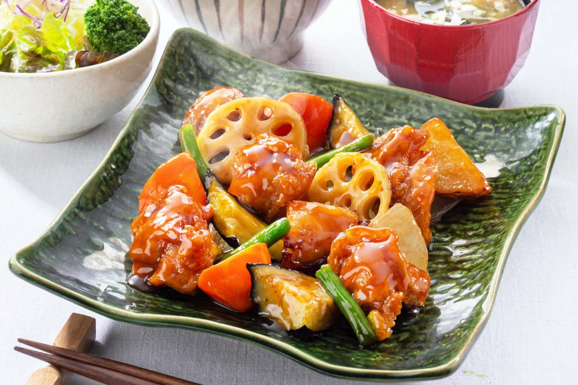 鶏と野菜の黒酢あん