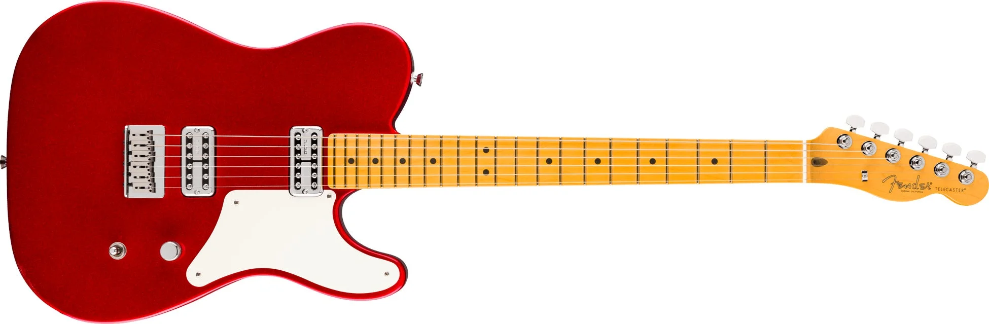 赤いボディのフェンダー・テレキャスター