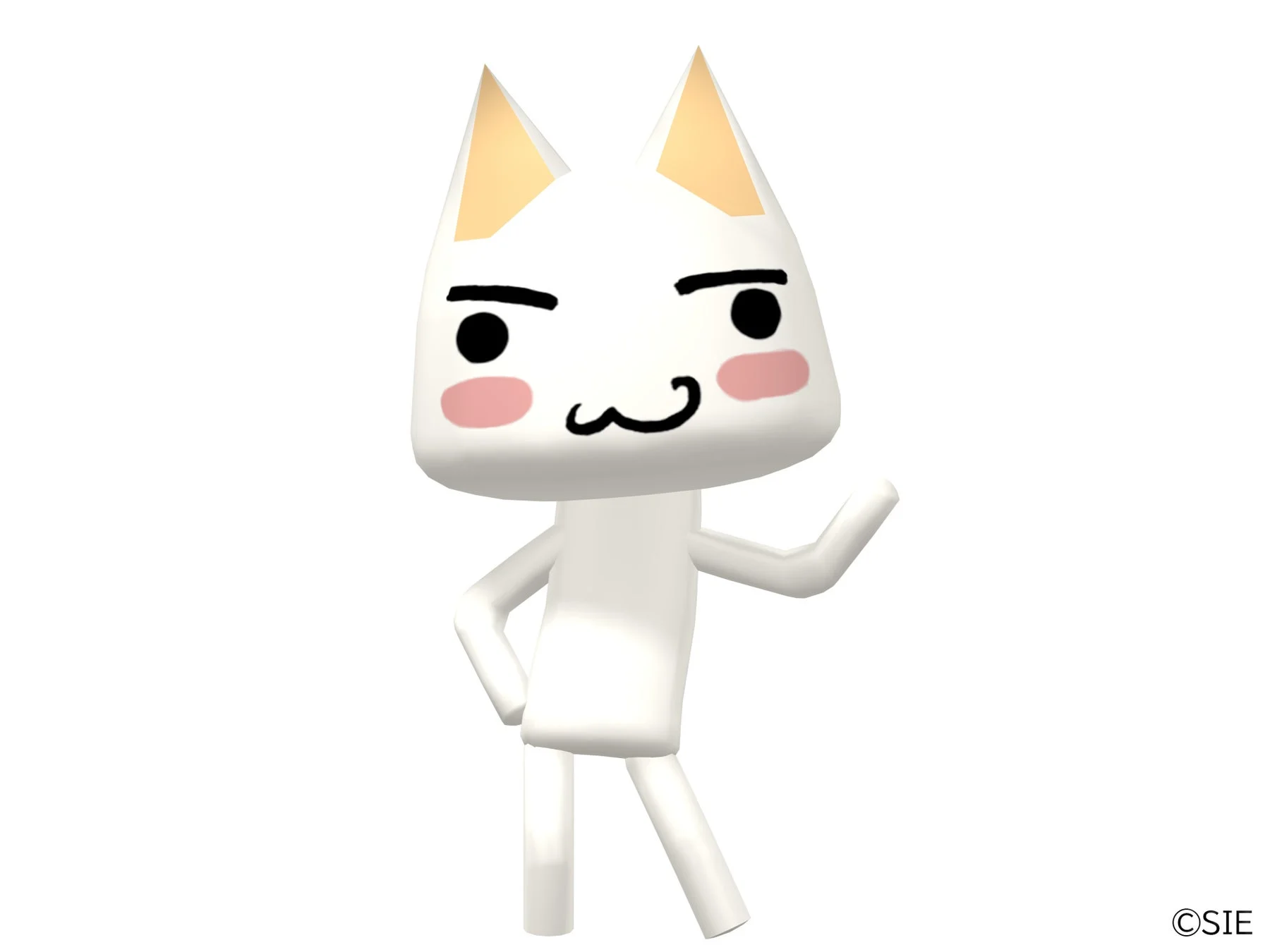 白いネコのキャラクター「トロ」