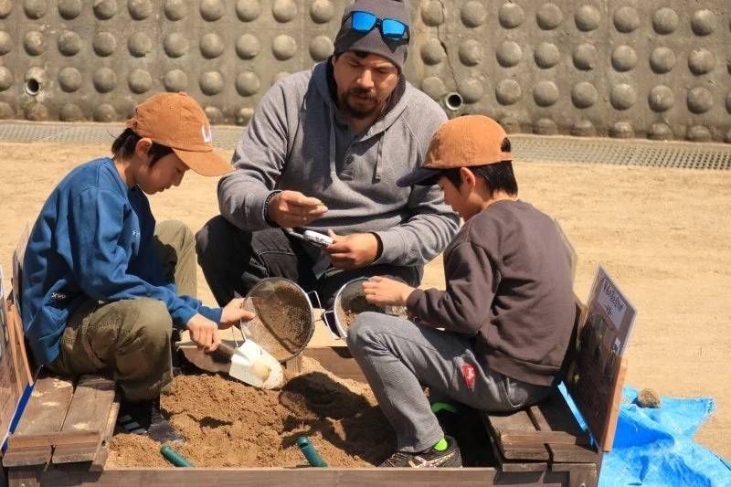 子供の砂遊び体験