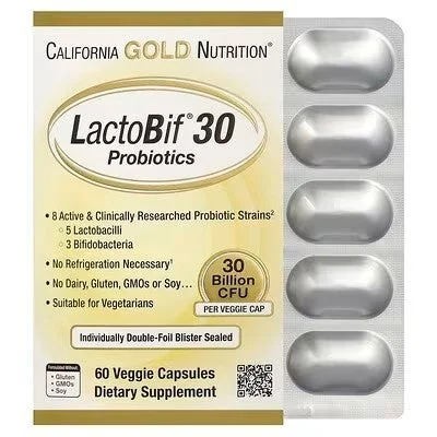 California Gold Nutrition LactoBif 30 Probiotics