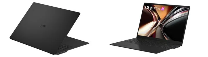 黒いLG gram Pro AIノートパソコン