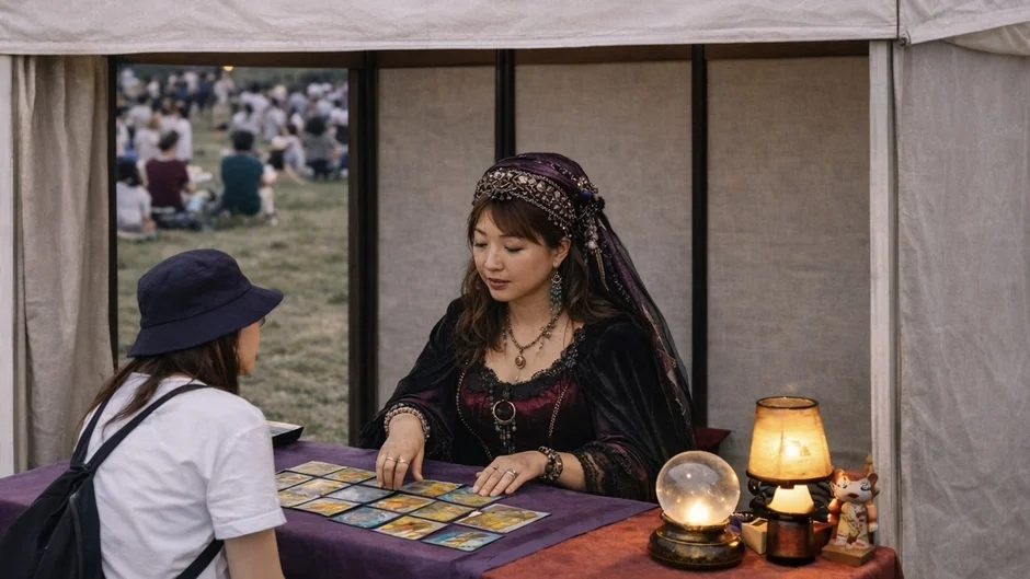 開運横丁の占いブース