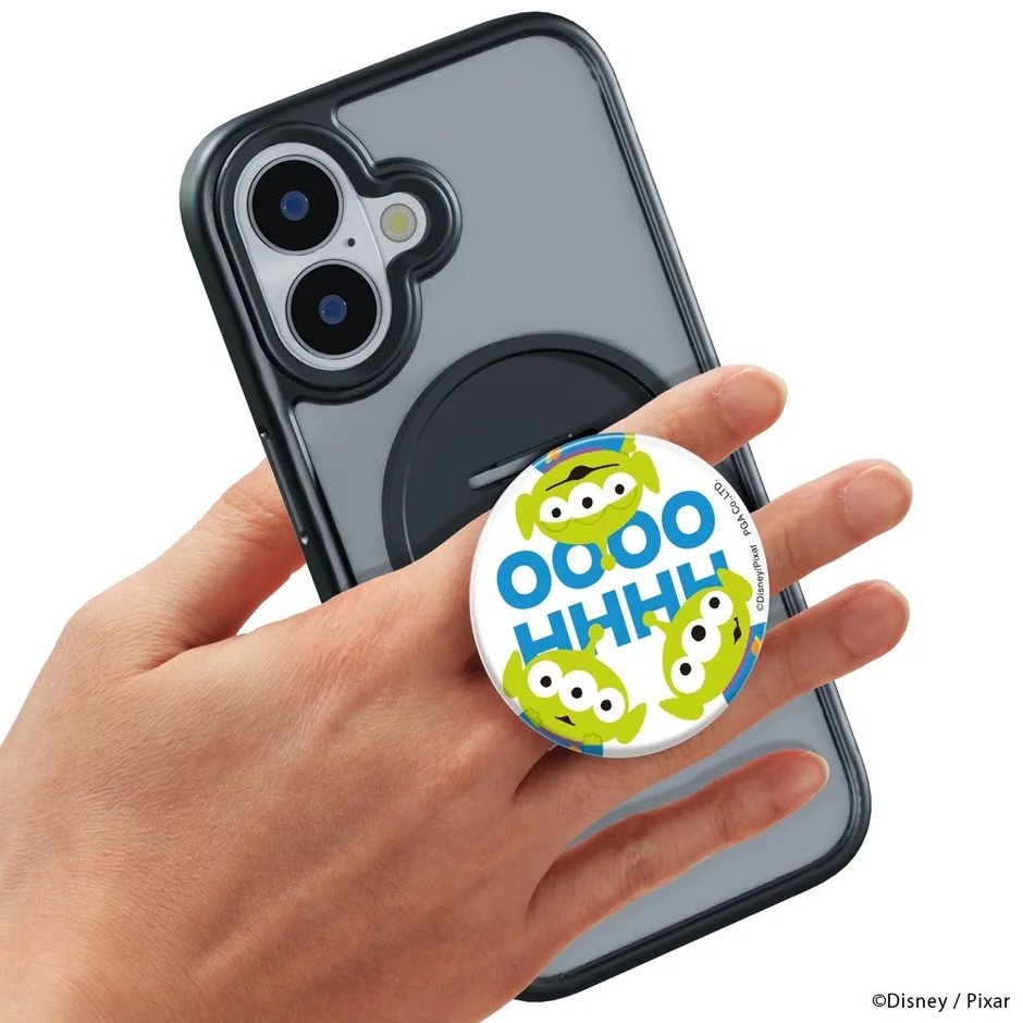 エイリアンのスマホグリップ使用イメージ