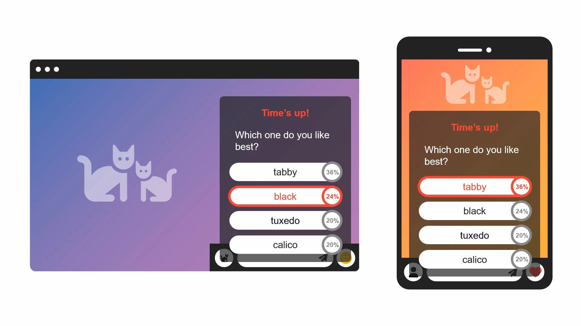 LIVEPARK STUDIOのアンケート機能
