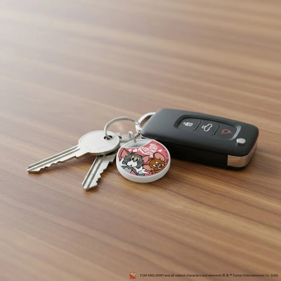 鍵に取り付けた様子