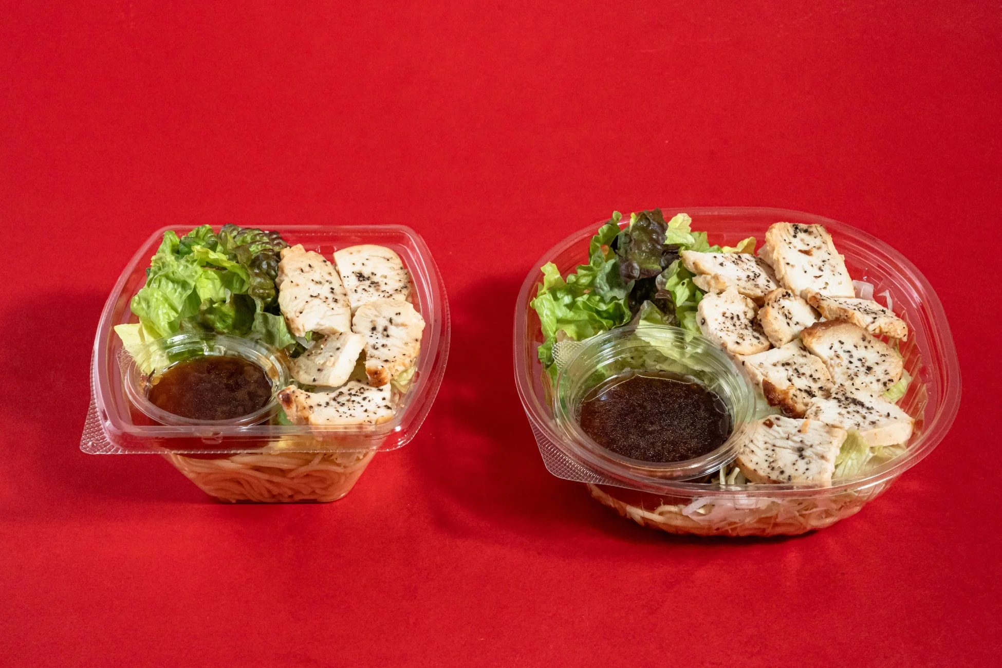 たんぱく質が摂れる！ローストチキンのパスタサラダの比較