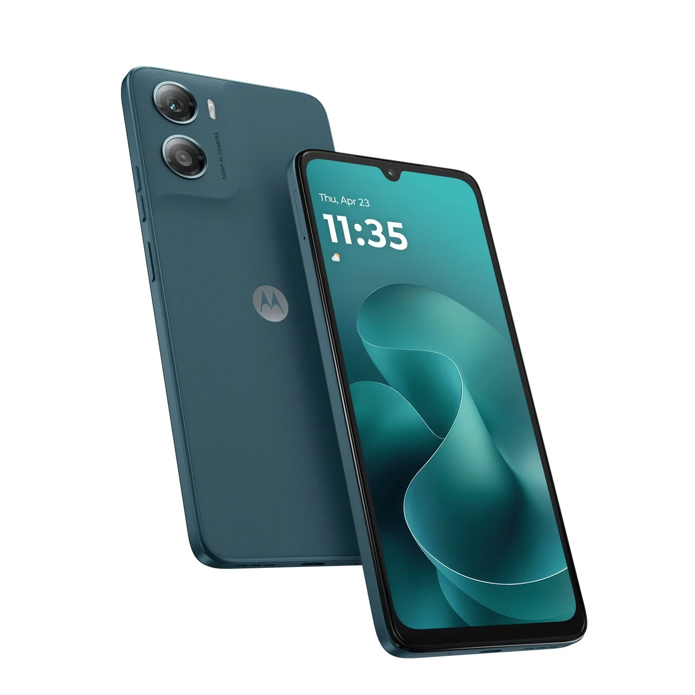 moto g06の背面とディスプレイ