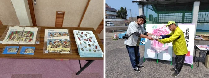 イベント会場での展示の様子