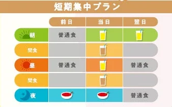 短期集中プラン詳細例