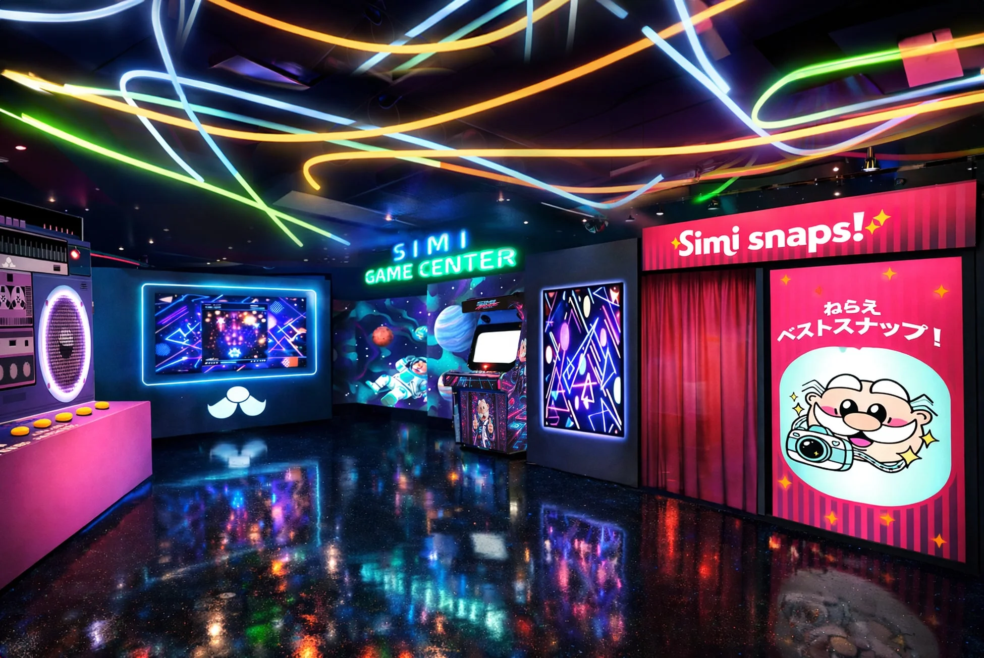 ゲームセンターの様子