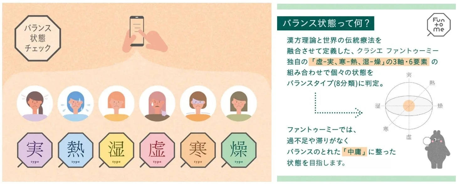 バランス状態チェックの概念図