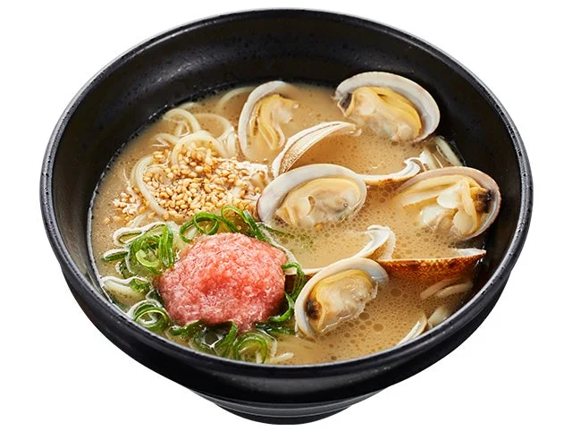 あさりとたらこの豚骨春ラーメン