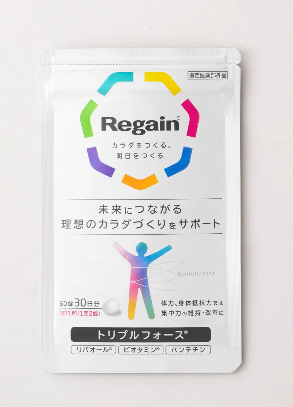 Regain トリプルフォースの製品パッケージ
