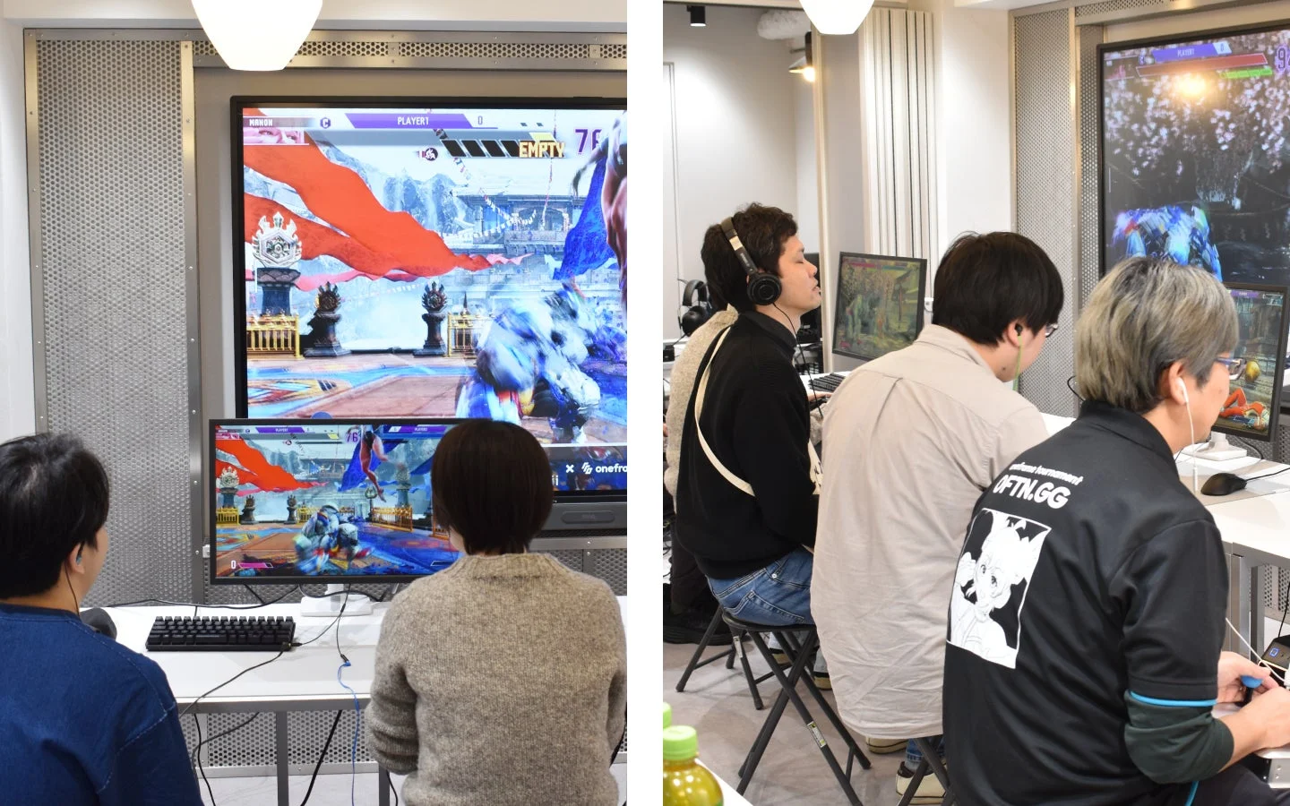 参加者がゲームに集中している様子