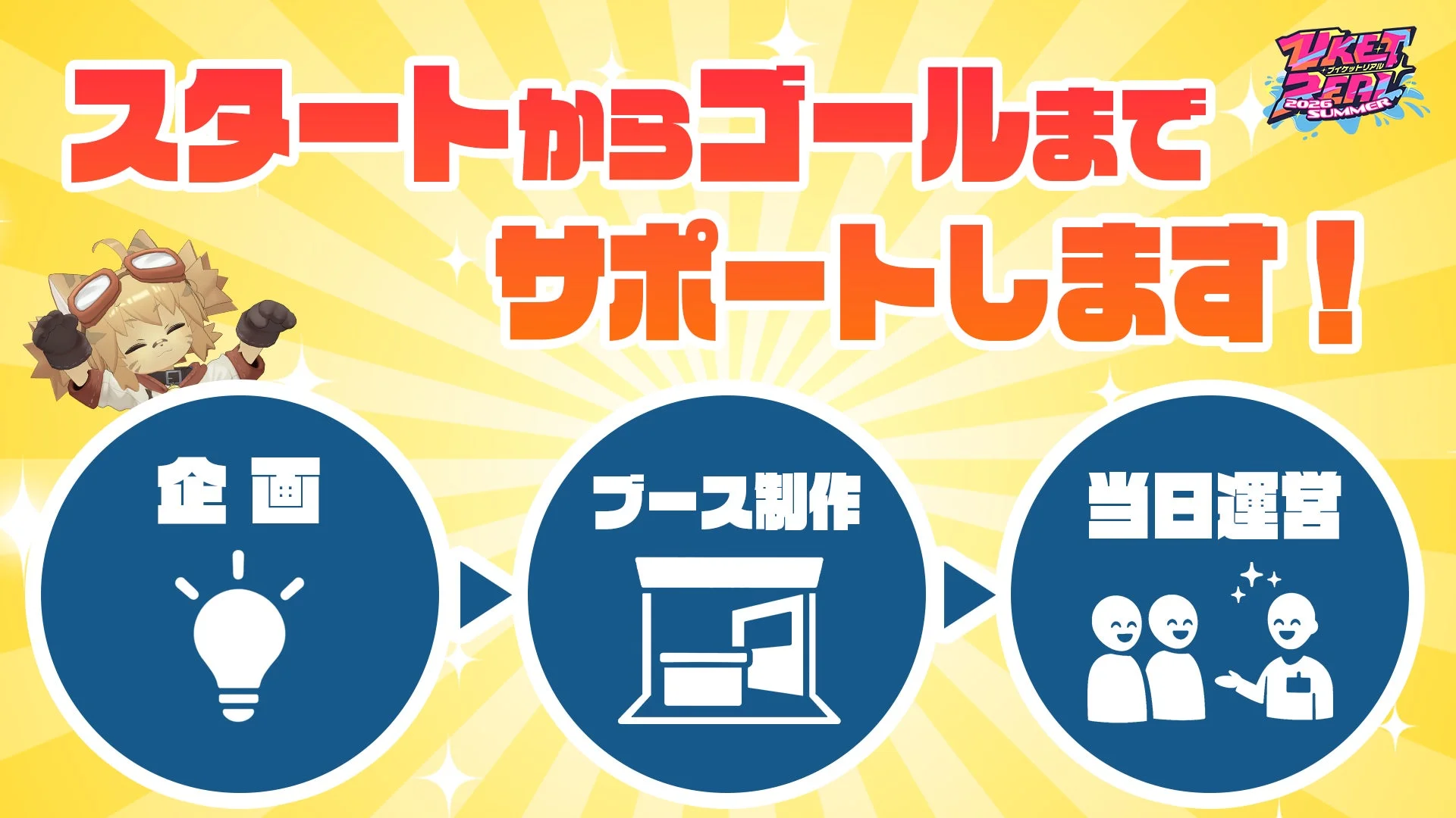 スタートからゴールまでサポートします！