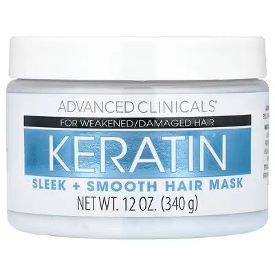 Advanced Clinicals Keratin Sleek + Smooth Hair Mask