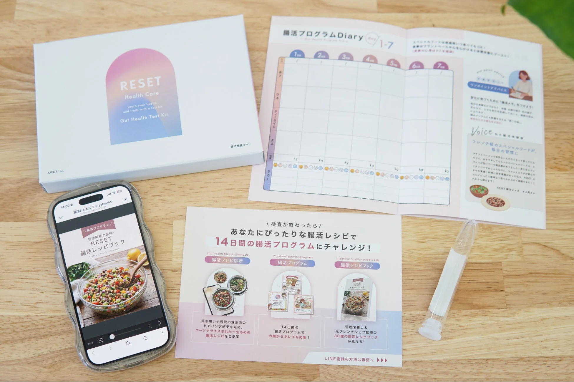 腸活検査キットの全体像