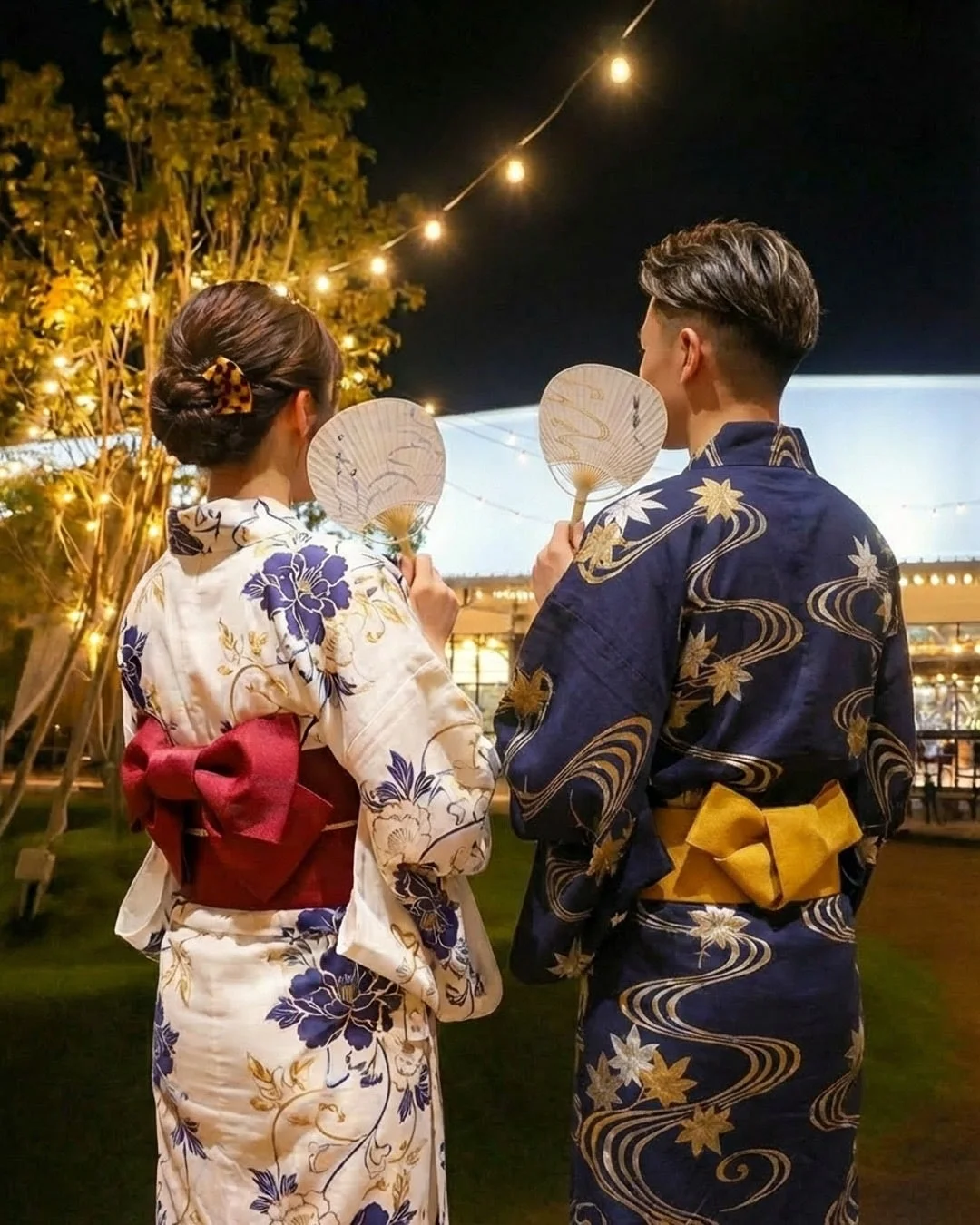 浴衣を着たカップル