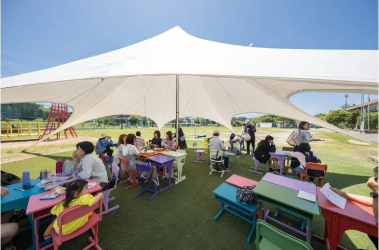 SATOMI HIROBAの屋外スペース