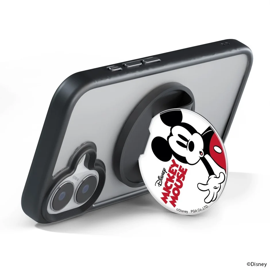 ミッキーマウスのスマホグリップスタンドイメージ