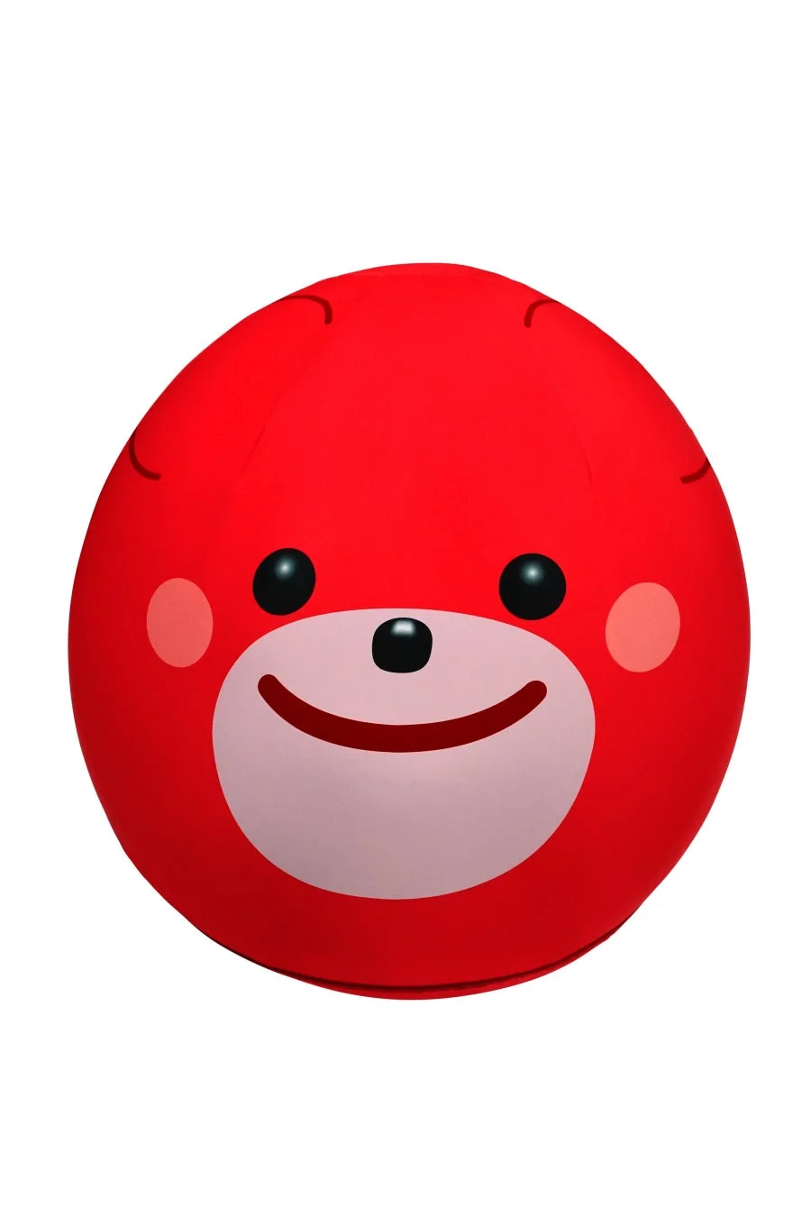 笑顔の赤い丸いキャラクター