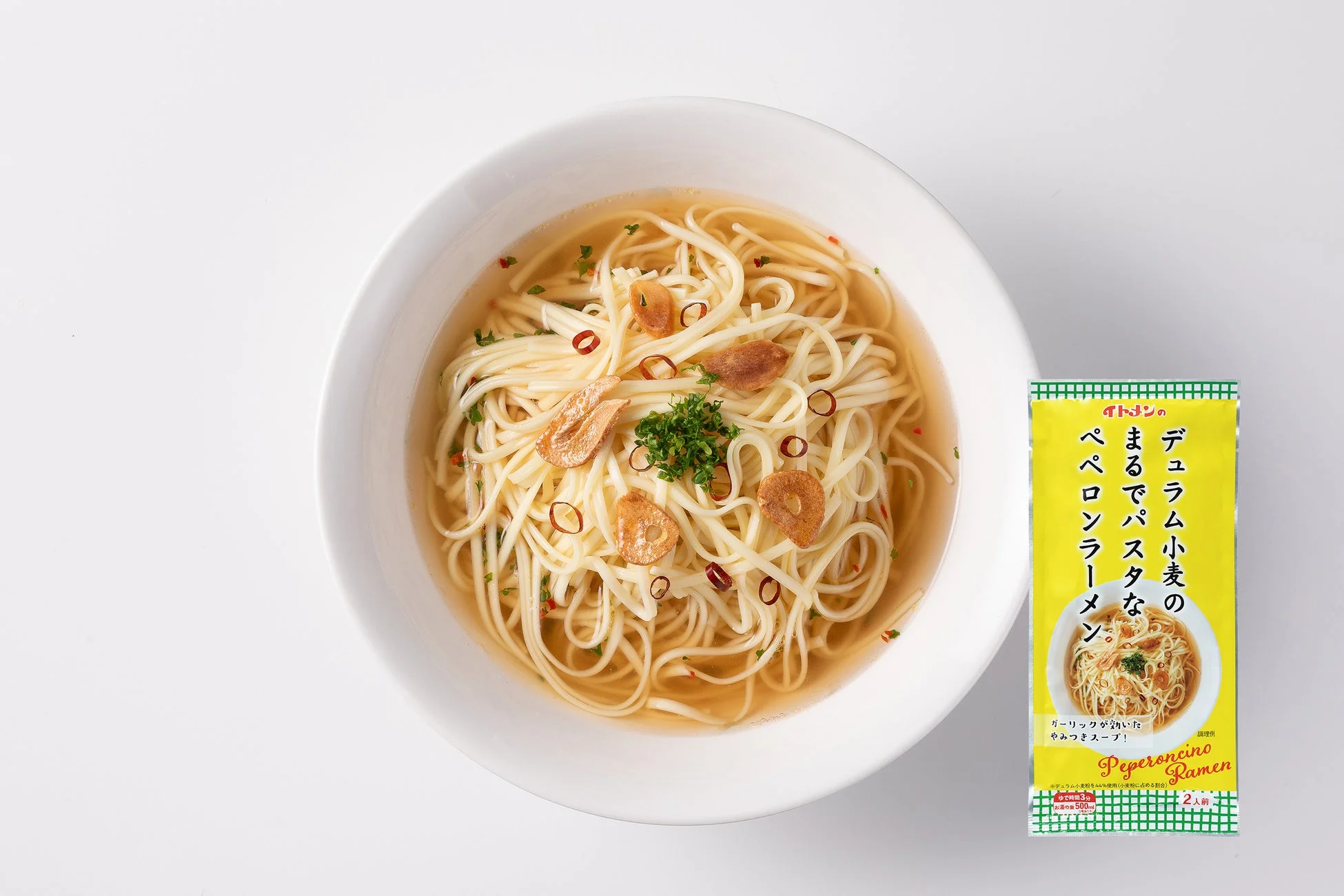 デュラム小麦のまるでパスタなぺペロンラーメン