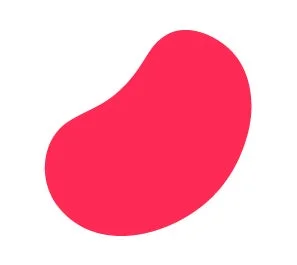 Redbeanの赤い豆型ロゴ