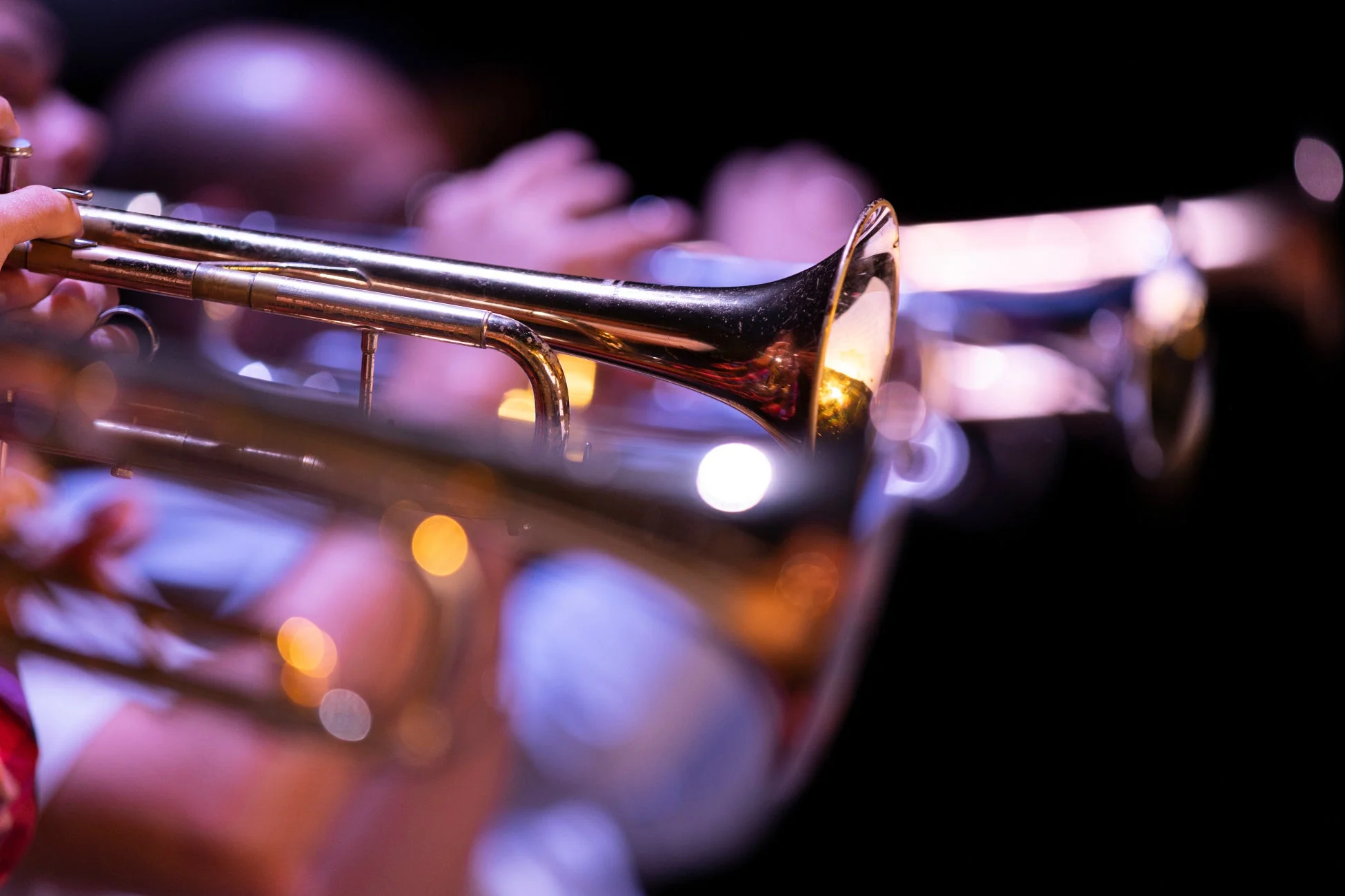 トランペットのクローズアップ
