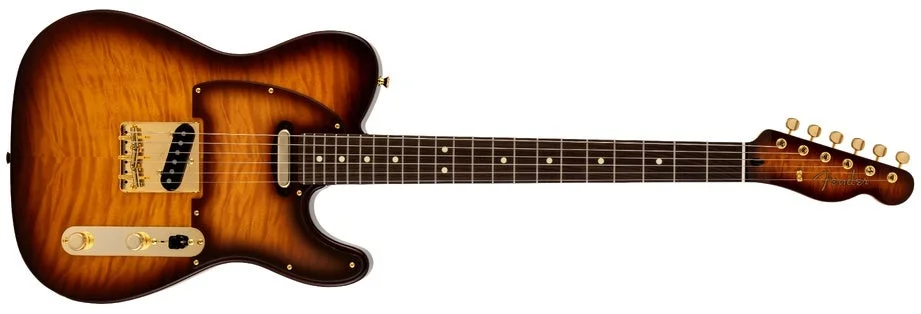 サンバーストカラーのフェンダー・テレキャスター